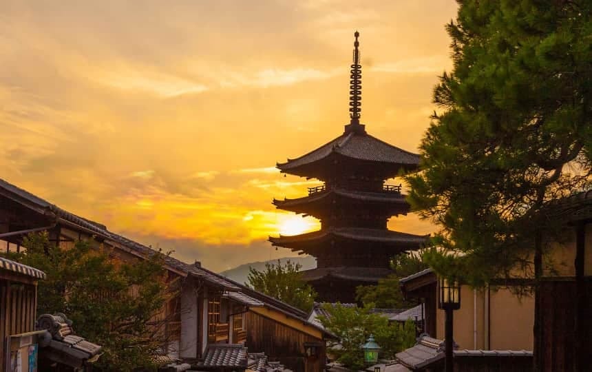 京都夕焼け