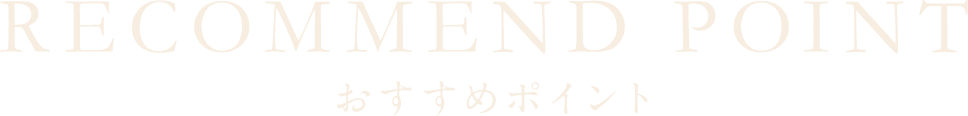 おすすめポイント