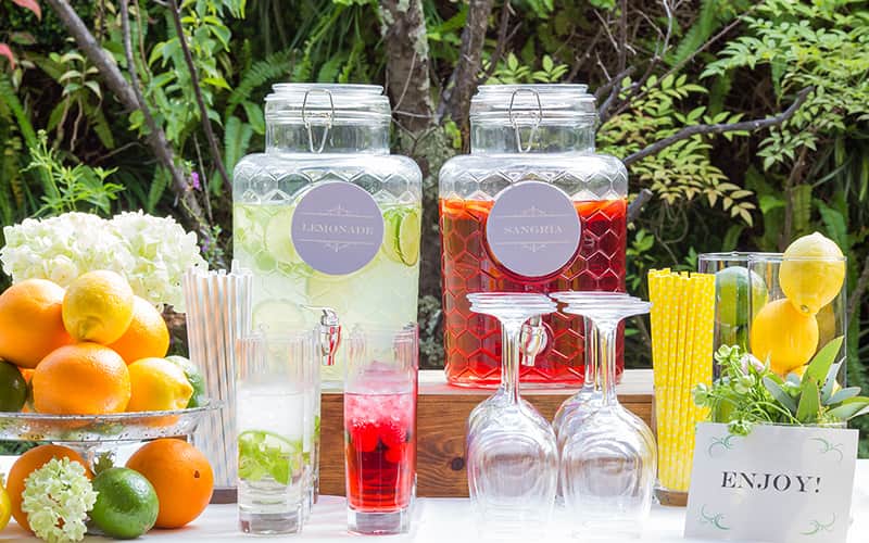 ウェルカムドリンクでもっと結婚式を楽しんでもらおう♪