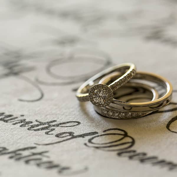 永遠の輝きを誓いとともに閉じ込めるブライダルリング