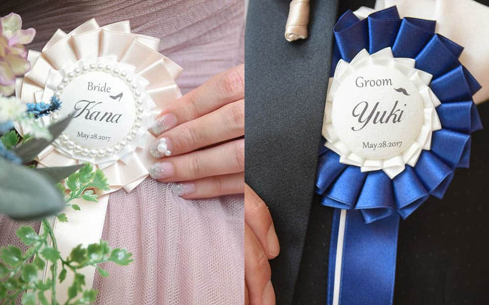 新郎新婦がつけるロゼットとは？ゲストへのおもてなし活用術も