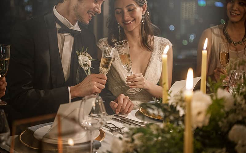 結婚式のテーブルマナー。基本を心得てお食事美人に♪