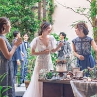 和装も映える挙式スペース