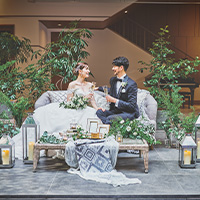 開放的なガーデンで