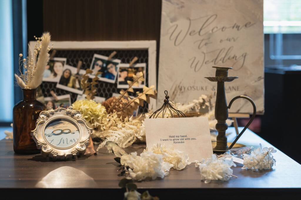 結婚式のウェルカムスペース。上手に飾るコツや人気のアイテムは