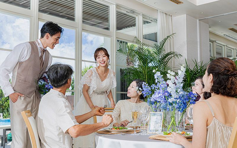 好きな会場で披露宴スタート