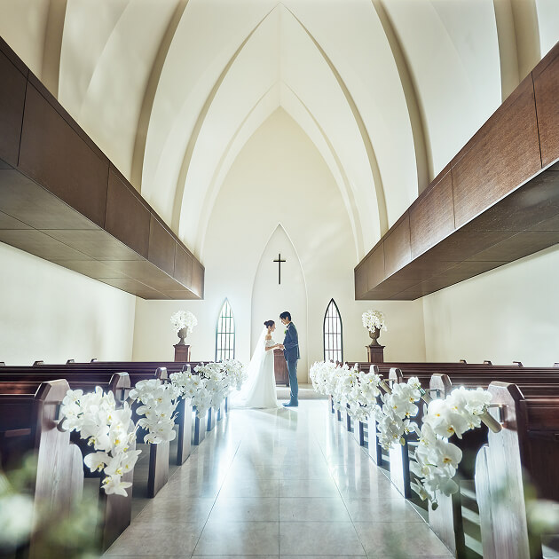 大切なゲストに見守られる挙式